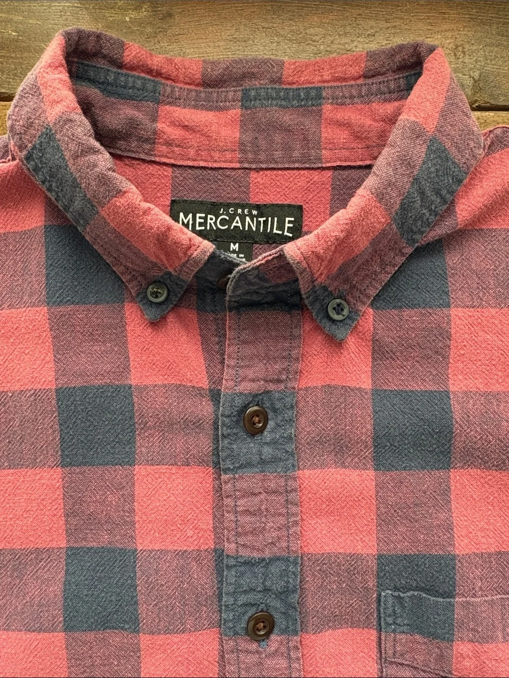 J. Crew Mercantile Plaid Button-Down Shirt